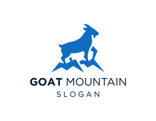 The logo design is about Goat and was created using the Corel Draw 2018 application with a white background.