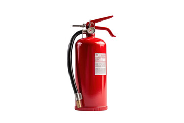 Obraz premium A fire extinguisher isolated on a transparent background.
