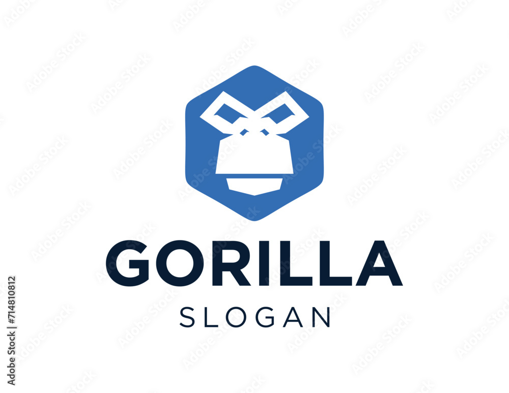 Poster the logo design is about gorilla and was created using the corel draw 2018 application with a white 