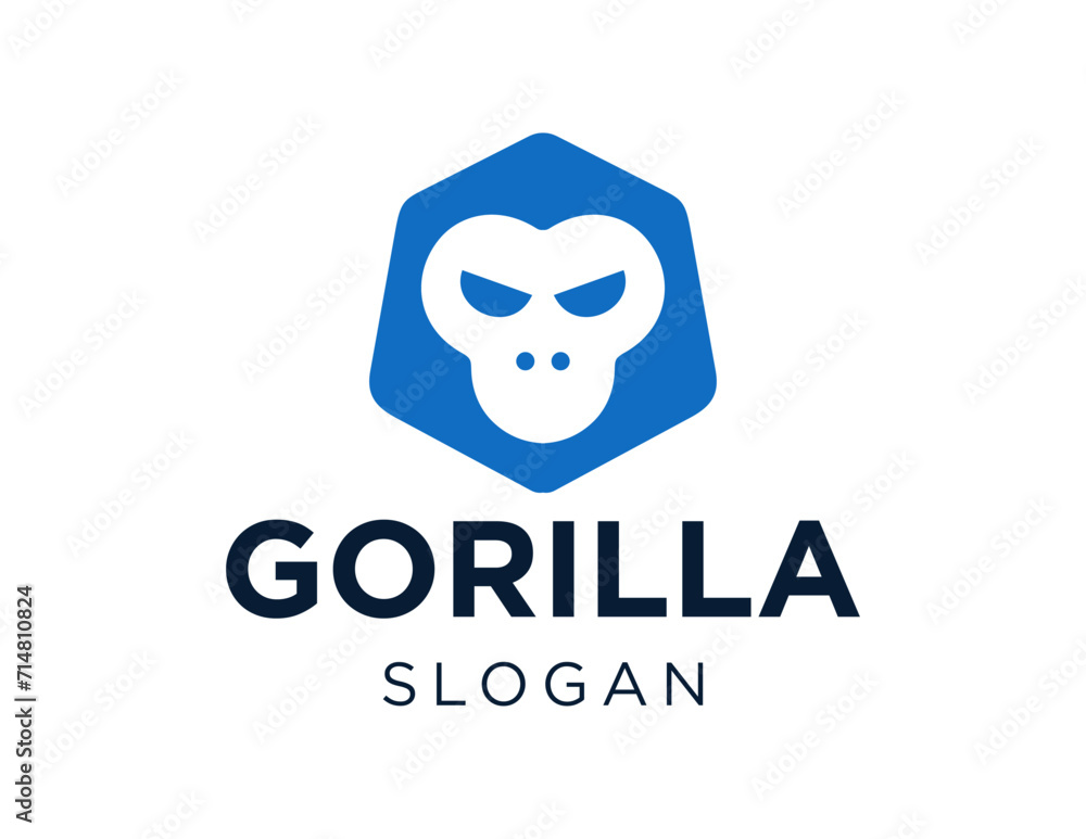 Poster the logo design is about gorilla and was created using the corel draw 2018 application with a white 