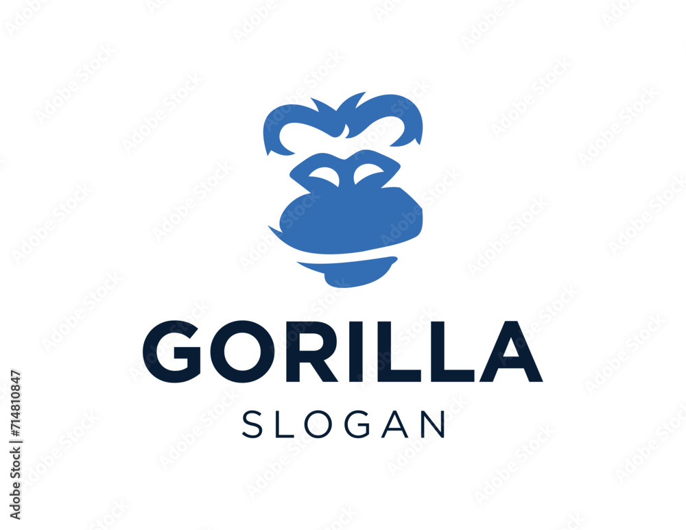 Poster the logo design is about gorilla and was created using the corel draw 2018 application with a white 