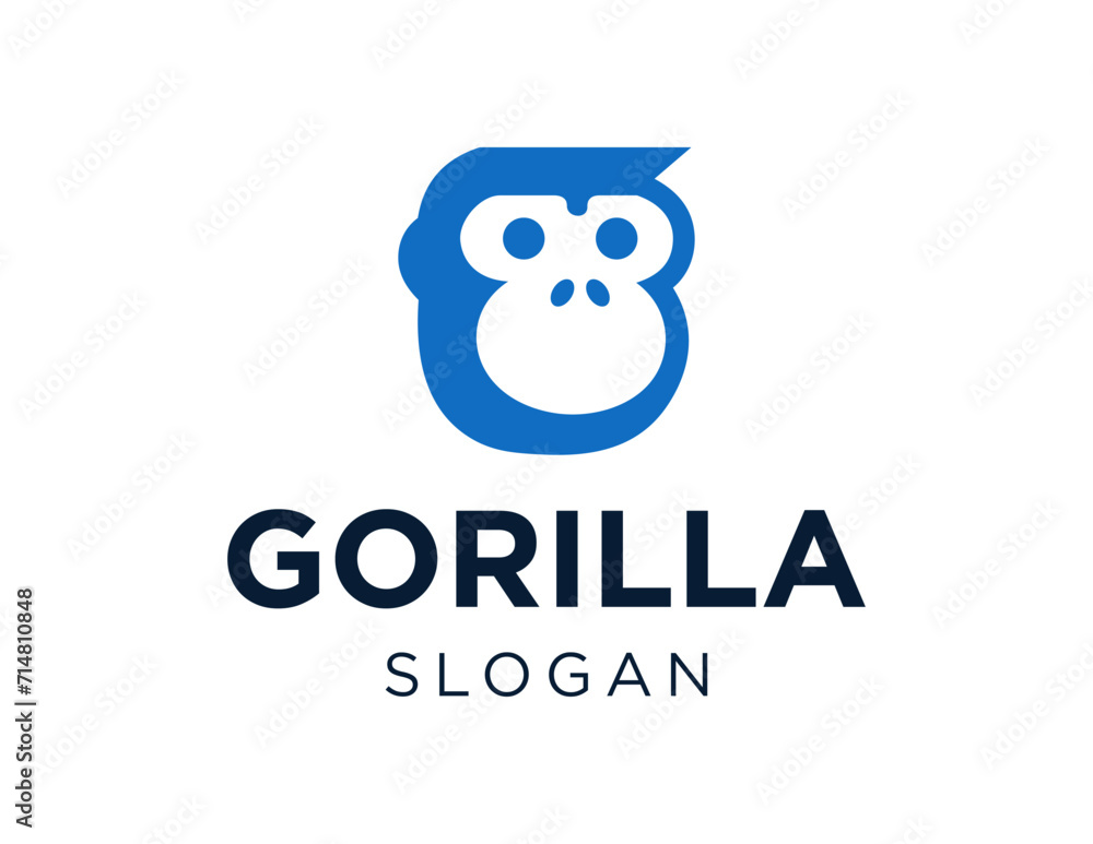 Poster the logo design is about gorilla and was created using the corel draw 2018 application with a white 