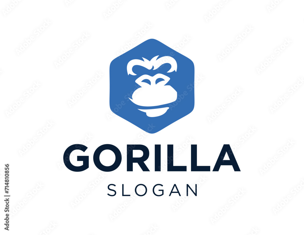 Poster the logo design is about gorilla and was created using the corel draw 2018 application with a white 