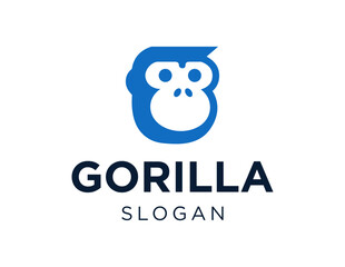 The logo design is about Gorilla and was created using the Corel Draw 2018 application with a white background.