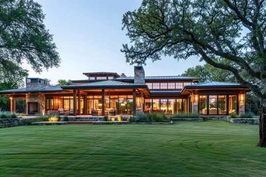 Texan Tranquility: Modern Ranch Living Amidst Expansive Countryside