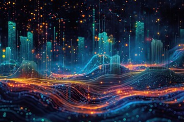 Fototapeta premium city schedule