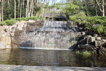 waterfall in the park