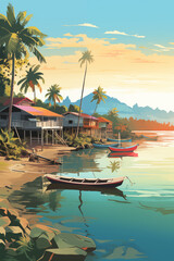 Malaysia Travel Poster