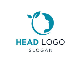 The logo design is about Head and was created using the Corel Draw 2018 application with a white background.