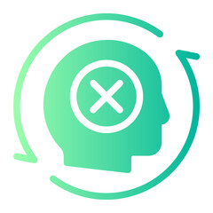 Obraz premium bad habits gradient icon