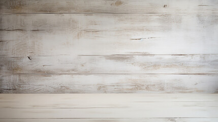 Fototapeta na wymiar white painted wooden table background