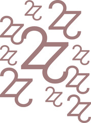 seamless pattern with numbers