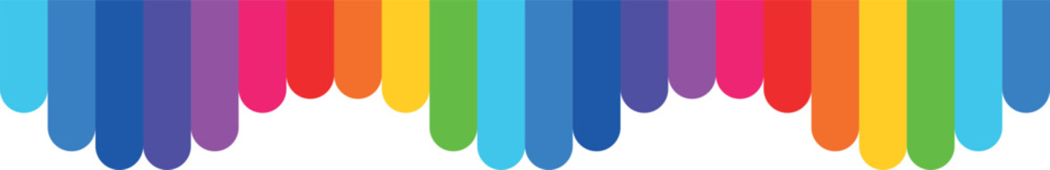 abstract wave background with rainbow in lgbt style