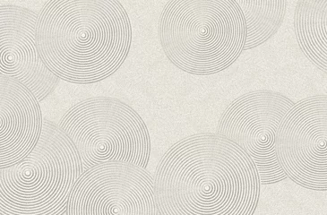 Printed roller blinds Stones in the sand Zen pattern