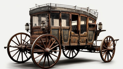 Fototapeta premium Antique 1950s Carriage, Antique Wagon