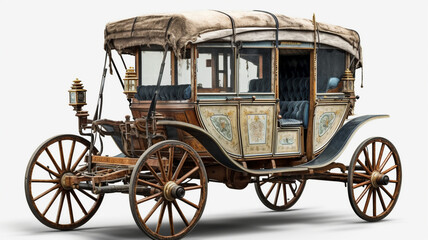 Fototapeta premium Antique 1950s Carriage, Antique Wagon