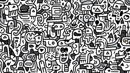 Fototapeta premium Cute graffiti art abstract background poster web page PPT, art background