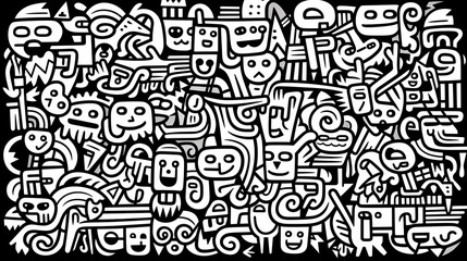 Obraz premium Cute graffiti art abstract background poster web page PPT, art background