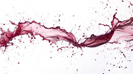 Abstract Beverage: The Splash and Color of Wine