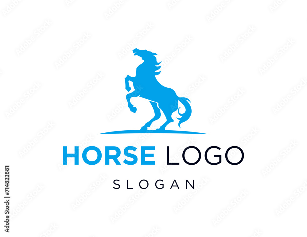 Aufkleber the logo design is about horse and was created using the corel draw 2018 application with a white ba