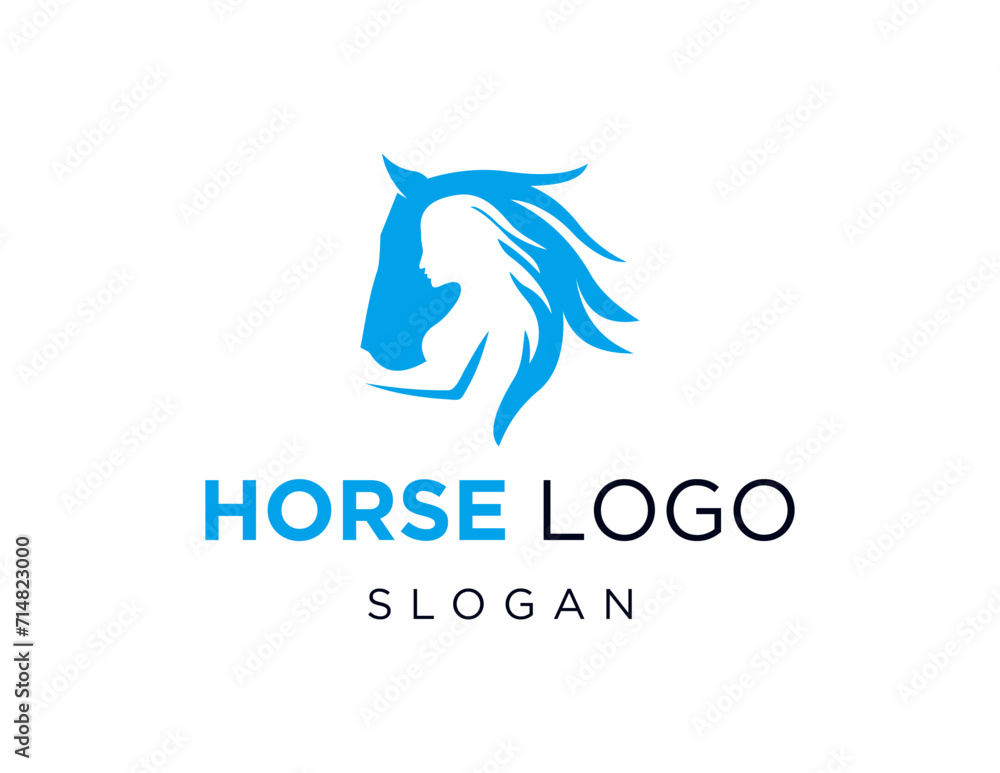 Aufkleber the logo design is about horse and was created using the corel draw 2018 application with a white ba