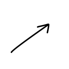 Hand drawn arrow vector