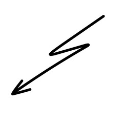 Hand drawn arrow vector