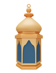 3d islamic lantern icon