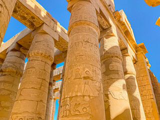 Karnak Temple is dedicated to the temple complex of Ancient Egypt. Thebes, Karnak, Luxor, Egypt