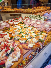 pizza in the market