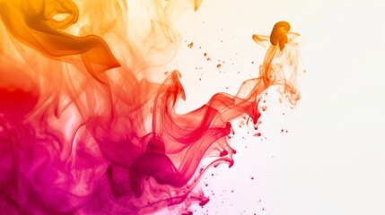 Dynamic Hues: Vibrant Ink Flow in Art