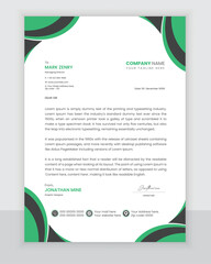 Modern corporate letterhead design, and Professional business cover letter template in a4 print paper