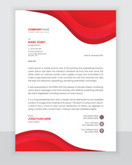 Modern corporate letterhead design, and Professional business cover letter template in a4 print paper