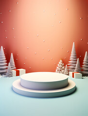 Product podium display creative background, creative template background, cosmetics booth, promotional activities