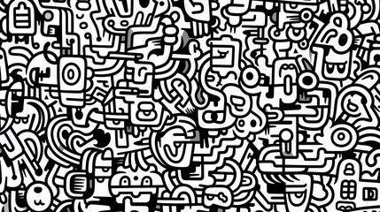 Cute graffiti art abstract background poster web page PPT, art background