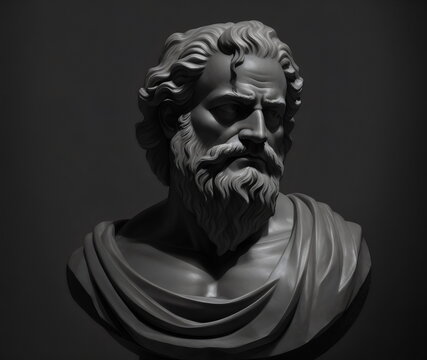 The Philosophy of Atomism. A Portrait of Democritus in Marble