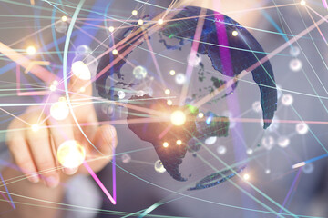 conference Digital Network and data concept 3d