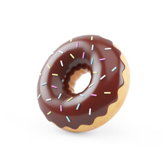 3d illustration of a donut