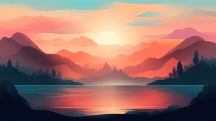 Sunset, KI generated