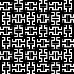 A white background with black design.Seamless texture for fashion, textile design,  on wall paper, wrapping paper, fabrics and home decor. Simple repeat pattern. Geometric patterns.