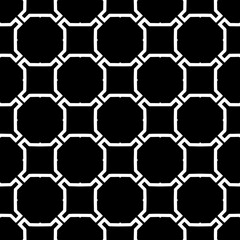 A white background with black design.Seamless texture for fashion, textile design,  on wall paper, wrapping paper, fabrics and home decor. Simple repeat pattern. Geometric patterns.