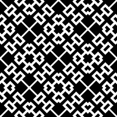 A white background with black design.Seamless texture for fashion, textile design,  on wall paper, wrapping paper, fabrics and home decor. Simple repeat pattern. Geometric patterns.