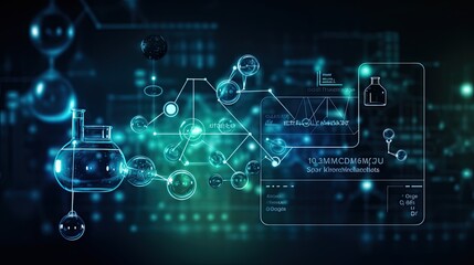 Obraz premium simple one formula on screen black background