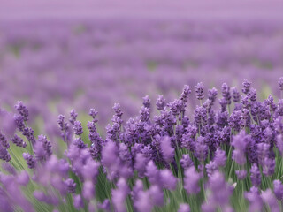 Obraz premium Purple lavender bouquet. Horizontal image with herbal for spa or medicine.