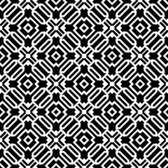 A white background with black design.Seamless texture for fashion, textile design,  on wall paper, wrapping paper, fabrics and home decor. Simple repeat pattern. Geometric patterns.