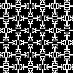 A white background with black design.Seamless texture for fashion, textile design,  on wall paper, wrapping paper, fabrics and home decor. Simple repeat pattern. Geometric patterns.