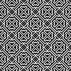 A white background with black design.Seamless texture for fashion, textile design,  on wall paper, wrapping paper, fabrics and home decor. Simple repeat pattern. Geometric patterns.