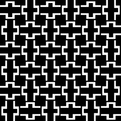 A white background with black design.Seamless texture for fashion, textile design,  on wall paper, wrapping paper, fabrics and home decor. Simple repeat pattern. Geometric patterns.