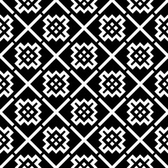 A white background with black design.Seamless texture for fashion, textile design,  on wall paper, wrapping paper, fabrics and home decor. Simple repeat pattern. Geometric patterns.