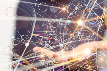 conference Digital Network and data concept 3d